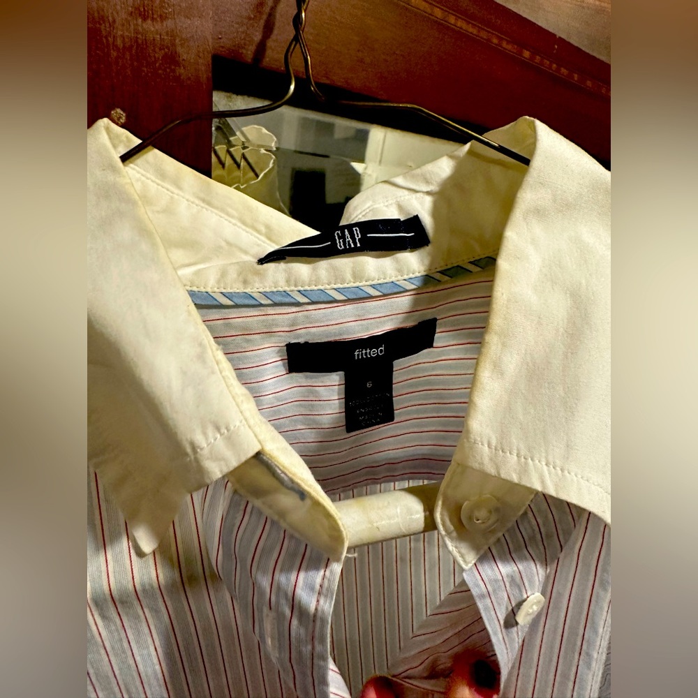 Gap Pinstripe Collared Shirt